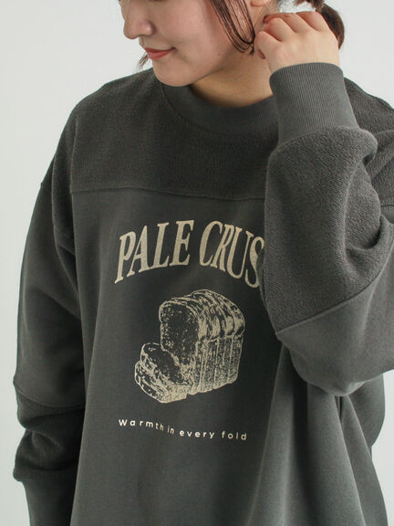 切替ミニ裏毛プリントスウェット（オフホワイト/グレー/チャコールグレー）｜Samansa Mos2（サマンサ モスモス）通販