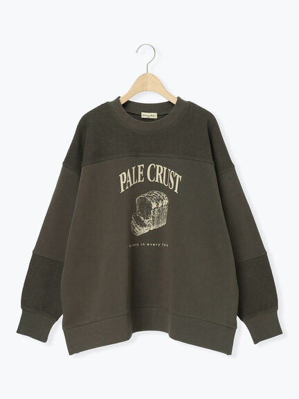 切替ミニ裏毛プリントスウェット（オフホワイト/グレー/チャコールグレー）｜Samansa Mos2（サマンサ モスモス）通販