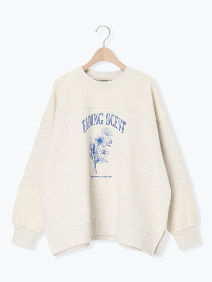 切替ミニ裏毛プリントスウェット（オフホワイト/グレー/チャコールグレー）｜Samansa Mos2（サマンサ モスモス）通販