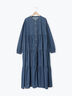 【オーガニックコットン】デニムティアードワンピース（サックスブルー/ネイビー）｜Samansa Mos2（サマンサ モスモス）通販