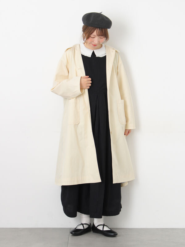 【花粉防止加工】ステンカラーコート（キナリ）｜Samansa Mos2（サマンサ モスモス）通販