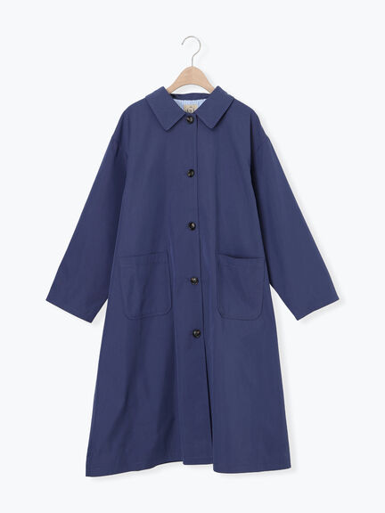 【花粉防止加工】ステンカラーコート（グリーン/ネイビー/キナリ）｜Samansa Mos2（サマンサ モスモス）通販