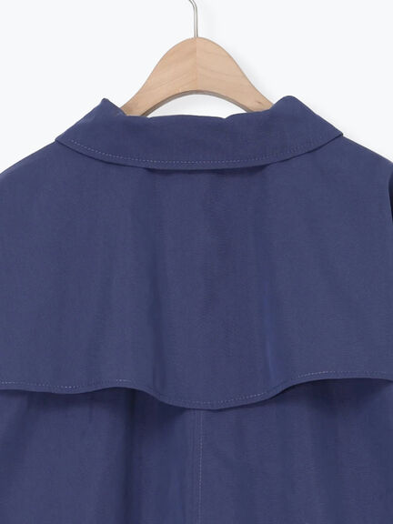 【花粉防止加工】ステンカラーコート（グリーン/ネイビー/キナリ）｜Samansa Mos2（サマンサ モスモス）通販