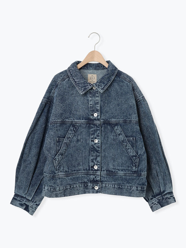 【オーガニックコットン】デニムジャケット（ブルー）｜Samansa Mos2（サマンサ モスモス）通販