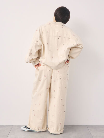 【オーガニックコットン】デニムジャケット（サックスブルー/ブルー/キナリ）｜Samansa Mos2（サマンサ モスモス）通販