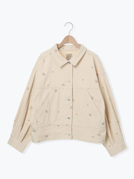 【オーガニックコットン】デニムジャケット（サックスブルー/ブルー/キナリ）｜Samansa Mos2（サマンサ モスモス）通販