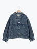 【オーガニックコットン】デニムジャケット（サックスブルー/ブルー/キナリ）｜Samansa Mos2（サマンサ モスモス）通販
