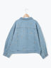 【オーガニックコットン】デニムジャケット（サックスブルー/ブルー/キナリ）｜Samansa Mos2（サマンサ モスモス）通販