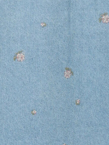 【オーガニックコットン】デニムジャケット（サックスブルー/ブルー/キナリ）｜Samansa Mos2（サマンサ モスモス）通販