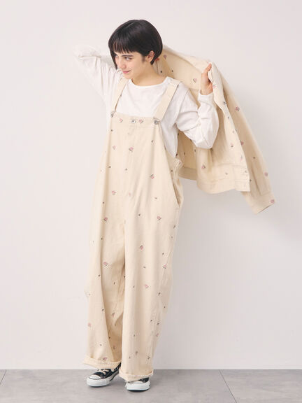 【オーガニックコットン】デニムサロペット（サックスブルー/ブルー/キナリ）｜Samansa Mos2（サマンサ モスモス）通販