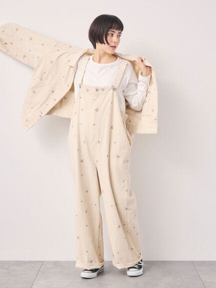 【オーガニックコットン】デニムサロペット（サックスブルー/ブルー/キナリ）｜Samansa Mos2（サマンサ モスモス）通販