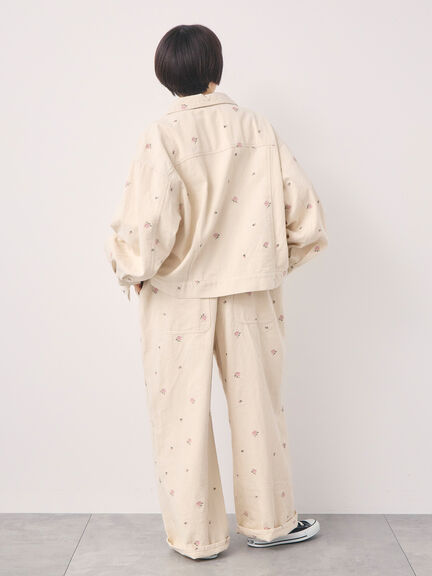 【オーガニックコットン】デニムサロペット（サックスブルー/ブルー/キナリ）｜Samansa Mos2（サマンサ モスモス）通販