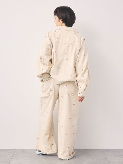 【オーガニックコットン】デニムサロペット（サックスブルー/ブルー/キナリ）｜Samansa Mos2（サマンサ モスモス）通販