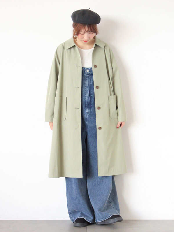 セール】 【オーガニックコットン】デニムサロペット（サックスブルー