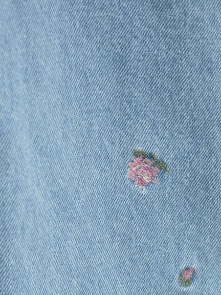 【オーガニックコットン】デニムサロペット（サックスブルー/ブルー/キナリ）｜Samansa Mos2（サマンサ モスモス）通販