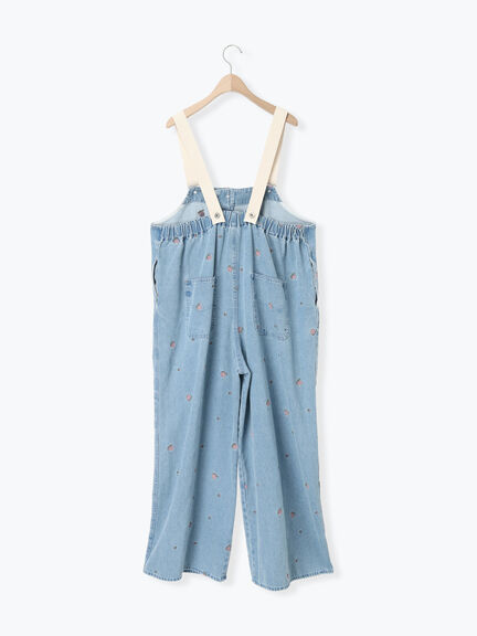 【オーガニックコットン】デニムサロペット（サックスブルー/ブルー/キナリ）｜Samansa Mos2（サマンサ モスモス）通販