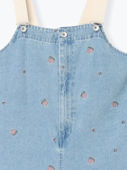 【オーガニックコットン】デニムサロペット（サックスブルー/ブルー/キナリ）｜Samansa Mos2（サマンサ モスモス）通販