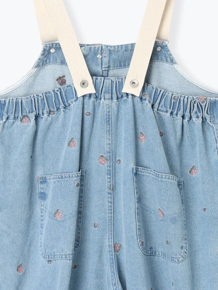 【オーガニックコットン】デニムサロペット（サックスブルー/ブルー/キナリ）｜Samansa Mos2（サマンサ モスモス）通販