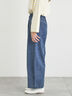 【オーガニックコットン】デニムバレルパンツ（サックスブルー/ブルー/キナリ）｜Samansa Mos2（サマンサ モスモス）通販