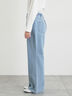 【オーガニックコットン】デニムフレアパンツ（サックスブルー/ブルー/キナリ）｜Samansa Mos2（サマンサ モスモス）通販