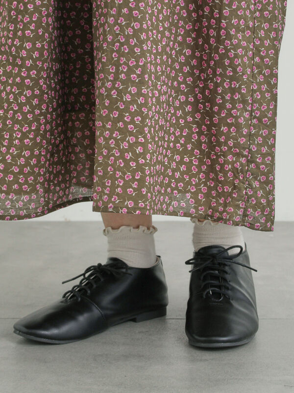 ソフトレースアップシューズ（オフホワイト/ブラック）｜Samansa Mos2（サマンサ モスモス）通販