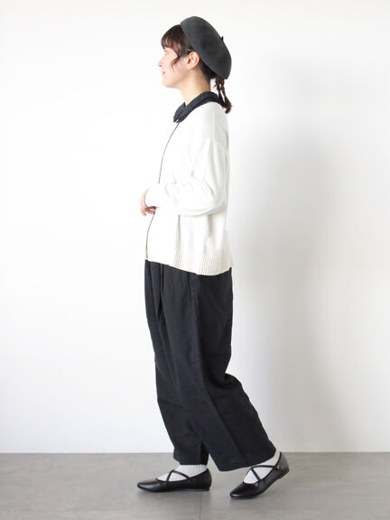 配色スカラップカーディガン（オフホワイト/ブラック/レッド/ミント）｜Samansa Mos2（サマンサ モスモス）通販