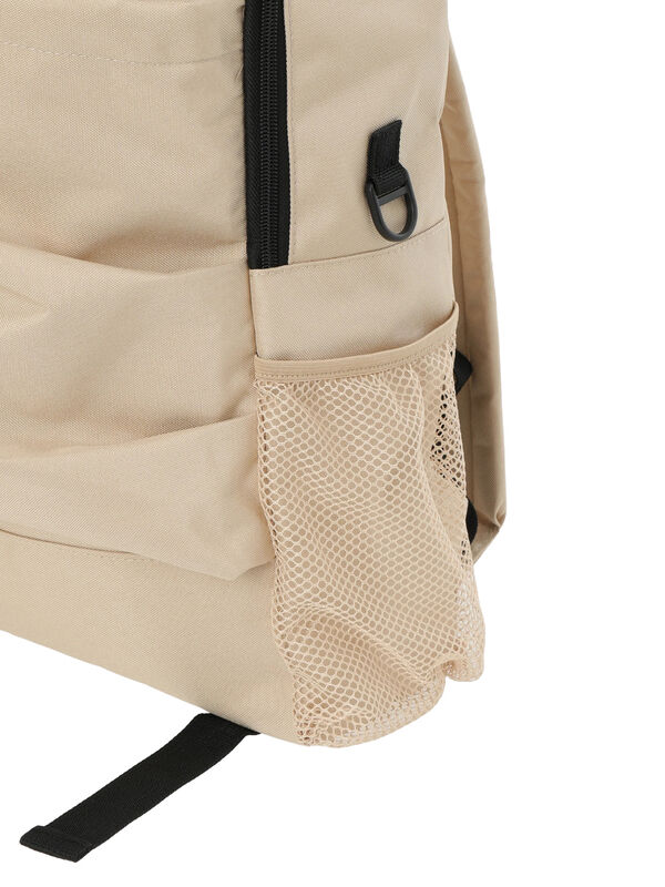 ドロストポケットリュック（ブラック/ベージュ/バッグ/バッグ・ポーチ