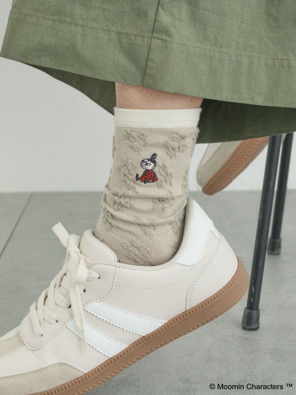 【MOOMIN×SamansaMos2】リトルミイ刺繍花柄ソックス（グレー/ベージュ/ブラウン/ミント）｜Samansa Mos2（サマンサ モスモス）通販