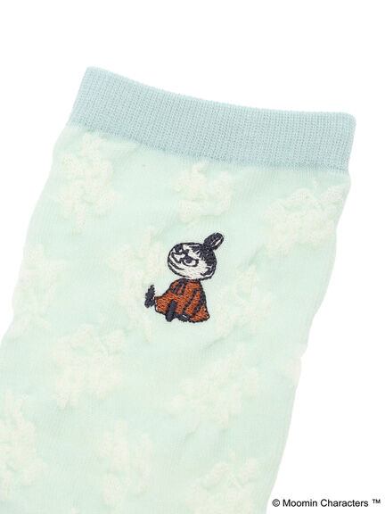【MOOMIN×SamansaMos2】リトルミイ刺繍花柄ソックス（グレー/ベージュ/ブラウン/ミント）｜Samansa Mos2（サマンサ モスモス）通販