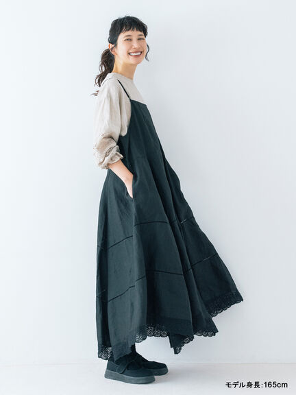 【kazumi×Samansa Mos2】前後着キャミワンピース（オフホワイト/ブラック/ピンク/ベージュ）｜Samansa Mos2（サマンサ モスモス）通販