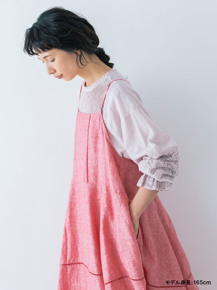 【kazumi×Samansa Mos2】前後着キャミワンピース（オフホワイト/ブラック/ピンク/ベージュ）｜Samansa Mos2（サマンサ モスモス）通販