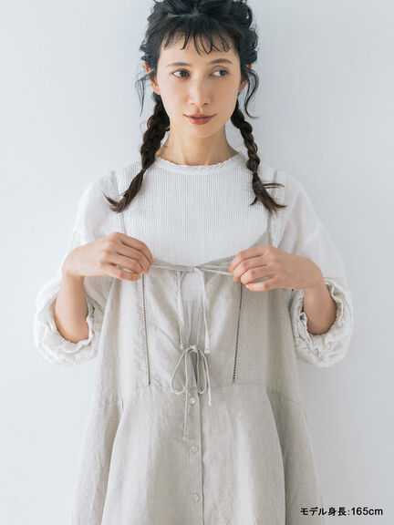 【kazumi×Samansa Mos2】前後着キャミワンピース（オフホワイト/ブラック/ピンク/ベージュ）｜Samansa Mos2（サマンサ モスモス）通販