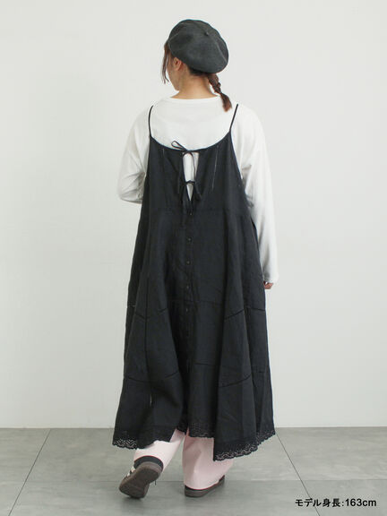 【kazumi×Samansa Mos2】前後着キャミワンピース（オフホワイト/ブラック/ピンク/ベージュ）｜Samansa Mos2（サマンサ モスモス）通販