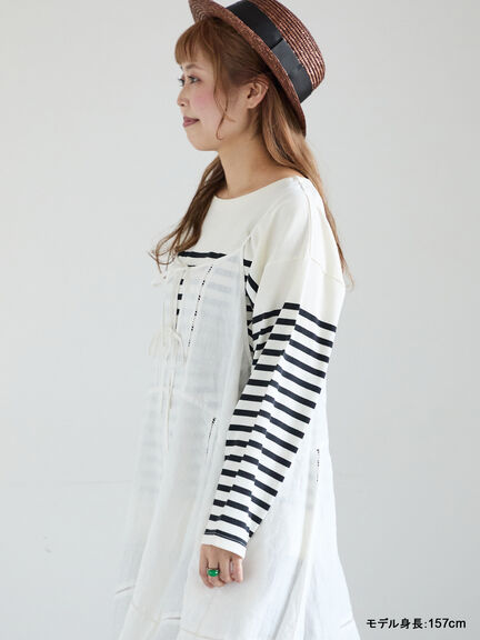 【kazumi×Samansa Mos2】前後着キャミワンピース（オフホワイト/ブラック/ピンク/ベージュ）｜Samansa Mos2（サマンサ モスモス）通販