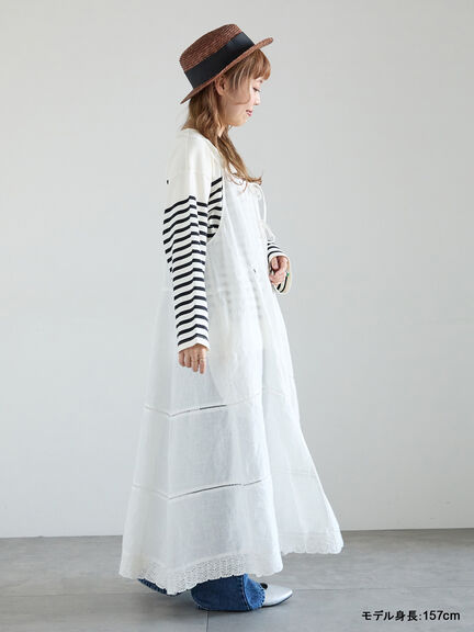 【kazumi×Samansa Mos2】前後着キャミワンピース（オフホワイト/ブラック/ピンク/ベージュ）｜Samansa Mos2（サマンサ モスモス）通販