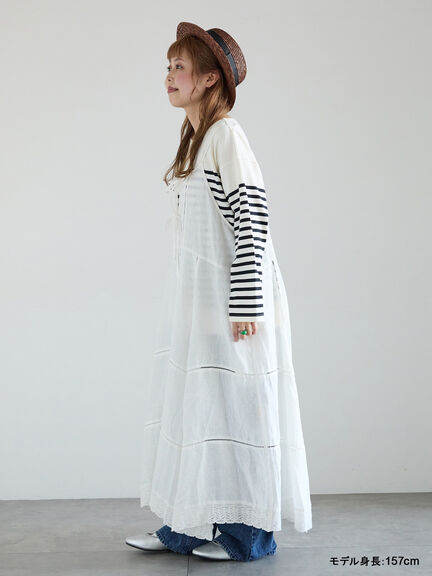 【kazumi×Samansa Mos2】前後着キャミワンピース（オフホワイト/ブラック/ピンク/ベージュ）｜Samansa Mos2（サマンサ モスモス）通販