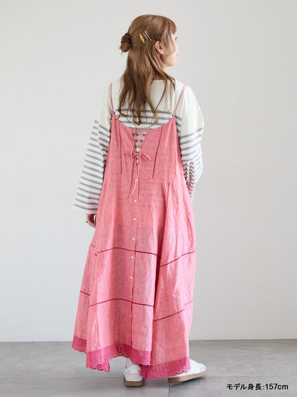 【kazumi×Samansa Mos2】前後着キャミワンピース（オフホワイト/ブラック/ピンク/ベージュ）｜Samansa Mos2（サマンサ モスモス）通販