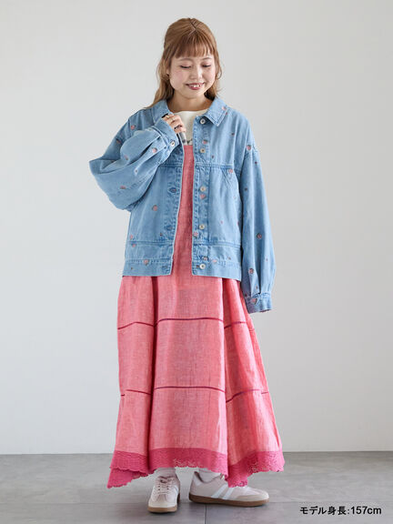 【kazumi×Samansa Mos2】前後着キャミワンピース（オフホワイト/ブラック/ピンク/ベージュ）｜Samansa Mos2（サマンサ モスモス）通販