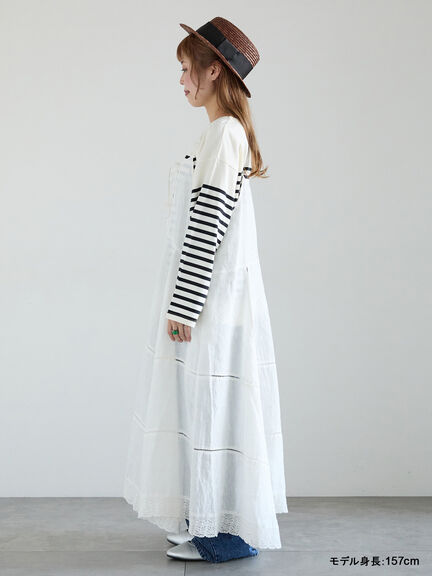 【kazumi×Samansa Mos2】前後着キャミワンピース（オフホワイト/ブラック/ピンク/ベージュ）｜Samansa Mos2（サマンサ モスモス）通販