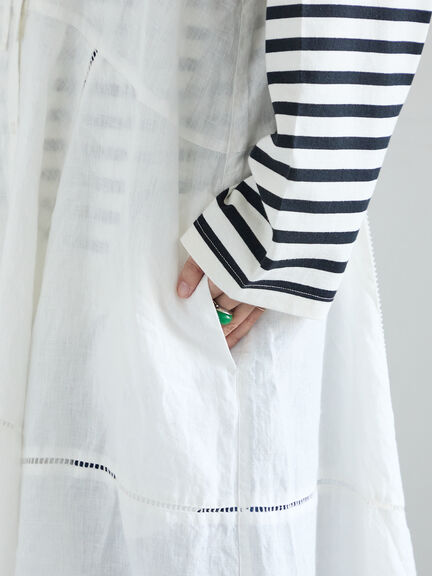 【kazumi×Samansa Mos2】前後着キャミワンピース（オフホワイト/ブラック/ピンク/ベージュ）｜Samansa Mos2（サマンサ モスモス）通販