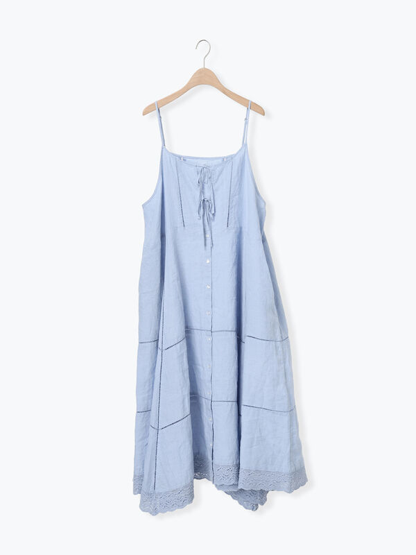 【kazumi×Samansa Mos2】前後着キャミワンピース《WEB限定カラー》（サックスブルー）｜Samansa Mos2（サマンサ モスモス）通販