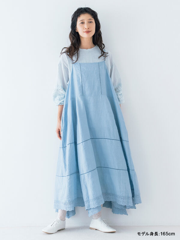 【kazumi×Samansa Mos2】前後着キャミワンピース《WEB限定カラー》（サックスブルー）｜Samansa Mos2（サマンサ モスモス）通販