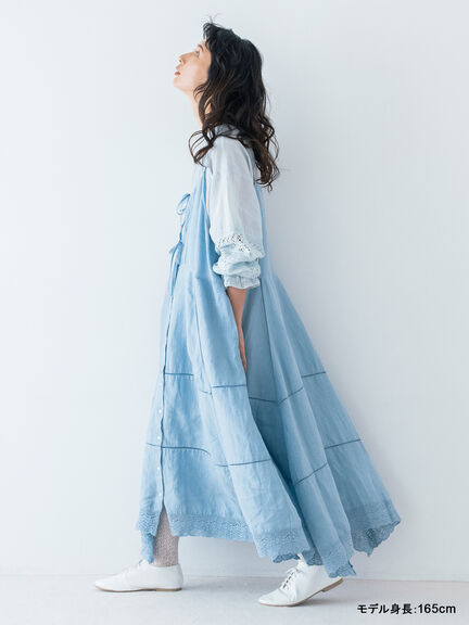 【kazumi×Samansa Mos2】前後着キャミワンピース《WEB限定カラー》（サックスブルー）｜Samansa Mos2（サマンサ モスモス）通販
