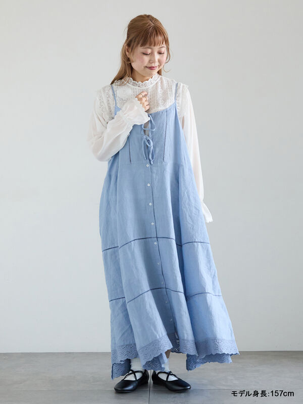 kazumi☆キャミワンピース☆モカ kazumi×Samansa Mos2】前後着キャミワンピース《WEB限定カラー