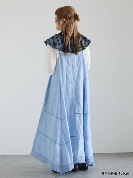 【kazumi×Samansa Mos2】前後着キャミワンピース《WEB限定カラー》（サックスブルー）｜Samansa Mos2（サマンサ モスモス）通販
