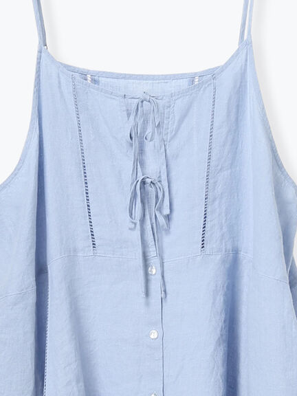 【kazumi×Samansa Mos2】前後着キャミワンピース《WEB限定カラー》（サックスブルー）｜Samansa Mos2（サマンサ モスモス）通販