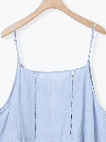 【kazumi×Samansa Mos2】前後着キャミワンピース《WEB限定カラー》（サックスブルー）｜Samansa Mos2（サマンサ モスモス）通販