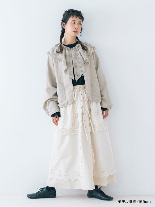 kazumi×Samansa Mos2】リバーシブルジャケット（ブラック/レッド