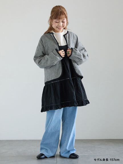 【kazumi×Samansa Mos2】リバーシブルジャケット（ブラック/レッド/ブルー）｜Samansa Mos2（サマンサ モスモス）通販