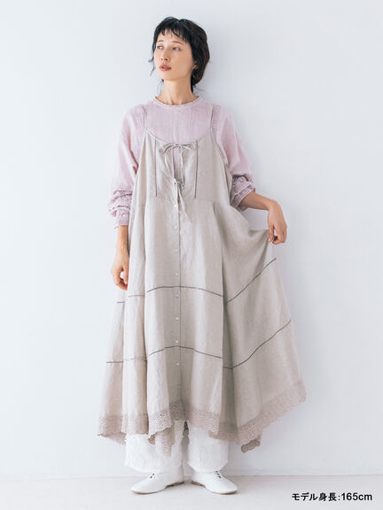 【kazumi×Samansa Mos2】3D刺繍パンツ（オフホワイト/ブラック/ベージュ/ネイビー）｜Samansa Mos2（サマンサ モスモス）通販